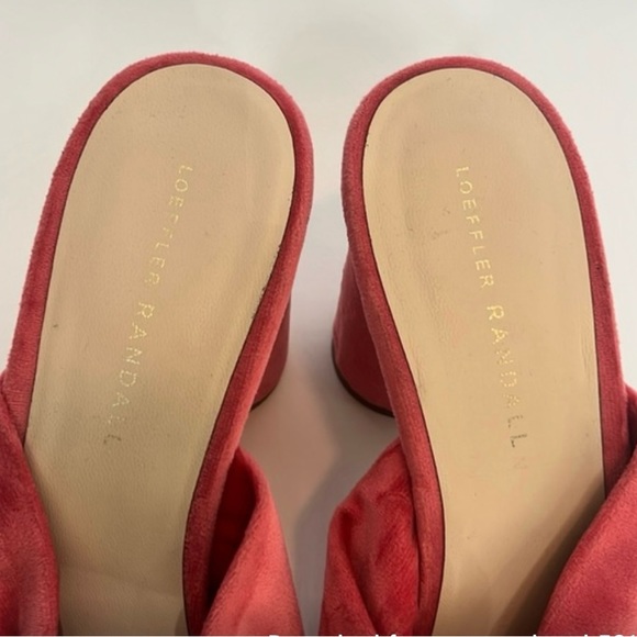 Loeffler Randall Pink CoCo Knotted Velvet Mules💓🌸 - Picture 2 of 10